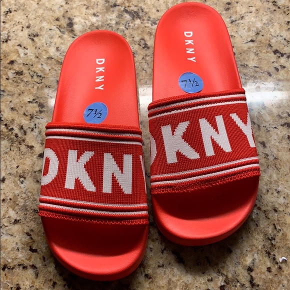 dkny slides red